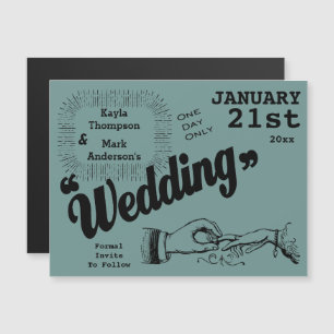 Vintage Produktion Magneteinladung