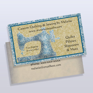 Vintage Produktkarte für Nähmaschinen Visitenkarte