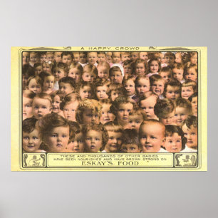 Vintage-Produktlabel-Kunst, Eskay's Babynahrung Poster