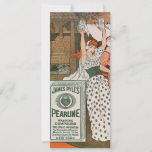 Vintage-Produktlabel-Kunst Pearline Modern Cleanse