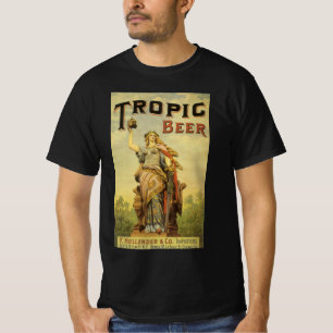 Vintage-Produktlabel-Kunst, Tropic Beer Gladiator T-Shirt