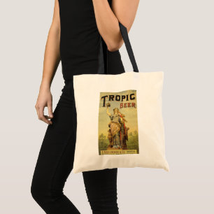 Vintage-Produktlabel-Kunst, Tropic Beer Gladiator Tragetasche