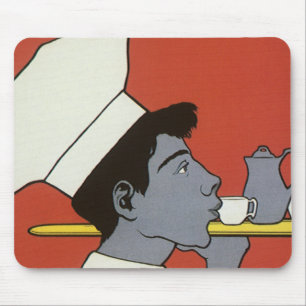 Vintage-Produktlabel, russischer heißer Schokolade Mousepad