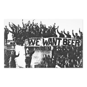 Vintage-Prohibitionsbier schwarz-weiß 1920 Fotodruck