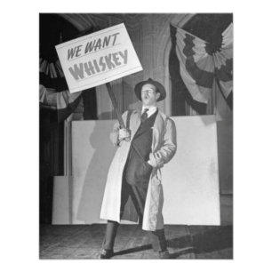 Vintage-Prohibitionsbier, Wir wollen Bierprohibiti Fotodruck