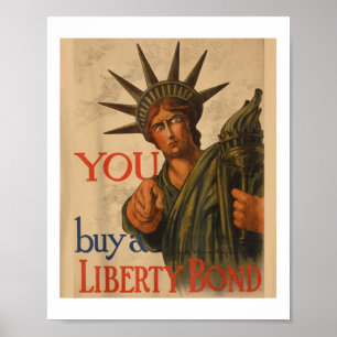 Vintage-Propagandaposter aus dem Ersten Weltkrieg Poster