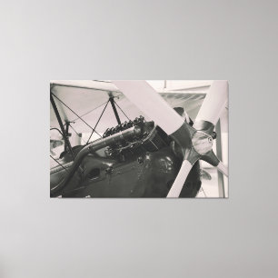 Vintage Propellerflugzeug Fotodruck. Leinwanddruck