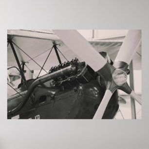 Vintage Propellerflugzeug Fotodruck. Poster