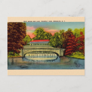 Vintage Prospect Park Brooklyn NY Postkarte