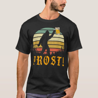 Vintage PROST! Bigfoot Yeti trinkt deutsches Bier T-Shirt