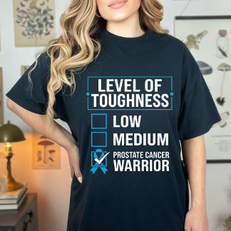 Vintage Prostate Cancer Awareness Warrior Strength T-Shirt