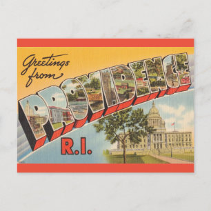 Vintage Providence RI  Postkarte