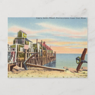 Vintage, Provincetown, Cape Cod, Massachusetts Postkarte