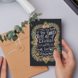 Vintage Psalm 90:17 Congratulations for Staff Feiertagskarte