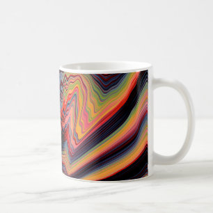 Vintage psychedelisches Muster Kaffeetasse