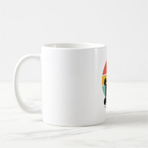 Vintage Pudel Sonnenuntergang Retro Hund Silhouett Kaffeetasse