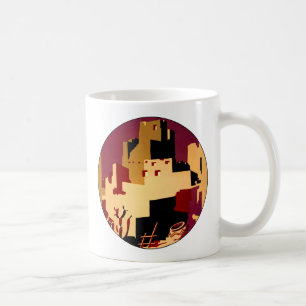 Vintage Pueblos des Südwestens WPA Poster Art Tasse