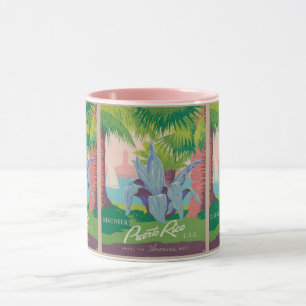 Vintage Puerto Rico: Inselreise Tasse