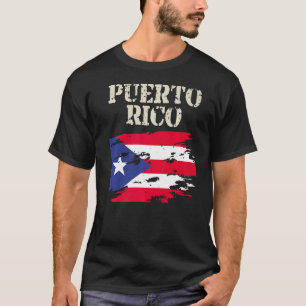 Vintage Puerto Rico puerto-ricanische Flagge ,Bori T-Shirt