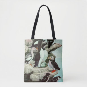 Vintage Puffins und Wasservögel von Louis Futes