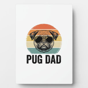 Vintage-Pug-Vater-Gravur-Hunde-Liebhaber-Design_1 Fotoplatte