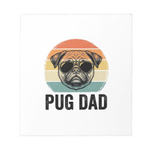 Vintage-Pug-Vater-Gravur-Hunde-Liebhaber-Design_1 Notizblock