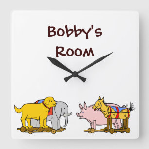 Vintage Pull-Toys - benutzerdefinierte Uhr