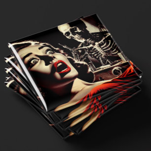 Vintage-Pulp-Horror-Frau Magnet