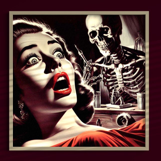 Vintage Pulp Horror Woman Poster (Von Creator hochgeladen)