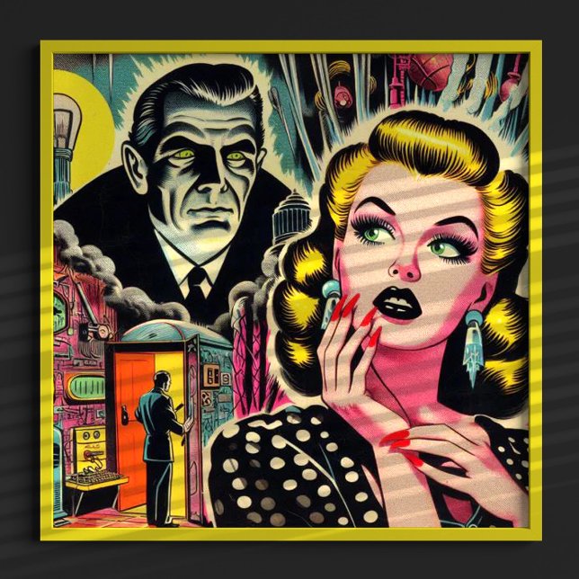 Vintage-Pulp-Illustration Poster (Von Creator hochgeladen)