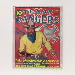 VINTAGE-PULP-MAGAZINCOVERART WESTERN PUZZLE