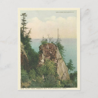 Vintage Pulpit Rock Marquette Michigan Postkarte
