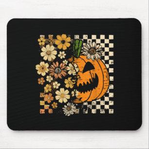 Vintage Pumpkin-Blume Halloween Herbst Erntedankfe Mousepad