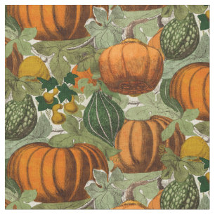 Vintage Pumpkins und Gourds Stoff