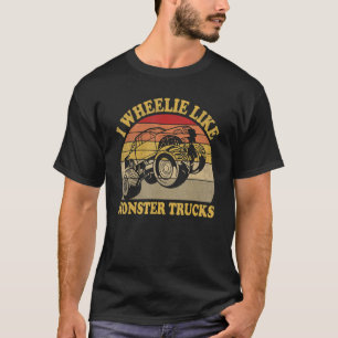 Vintage Pun Monsters LKW Racing Life Trucking T-Shirt
