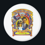 Vintage Punk 80'sroyal Hochzeit Charles und Di Magnet<br><div class="desc">Vintage Punk Rock königliche Hochzeit Charles und Di japanese Art Print 80er Jahre</div>