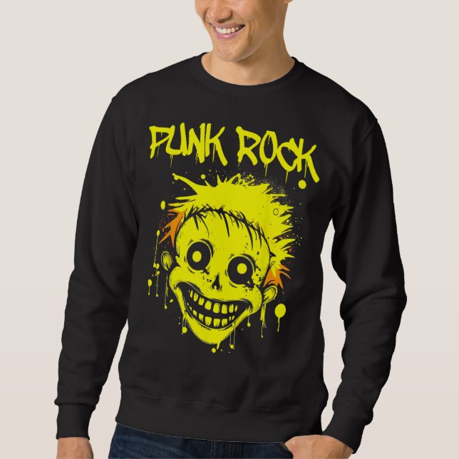 Vintage Punk Rock Concert  Punk Sweatshirt (Vorderseite)