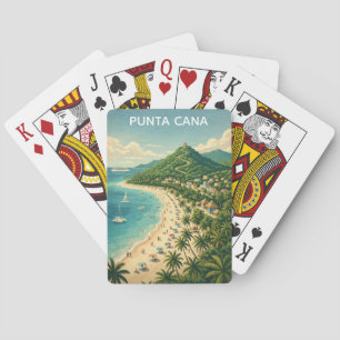Vintage Punta Cana Dominikanische Republik Tropisc Spielkarten