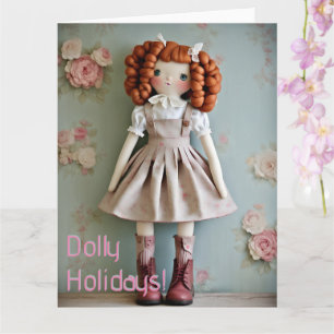 Vintage Puppenkollektion Rothaarige Clarissa Weihn Karte