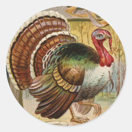 Vintage-Puten-Rundsticker Runder Aufkleber
