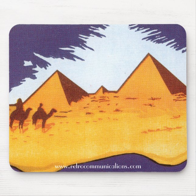 Vintage-Pyramiden-Mauspad Mousepad (Vorne)