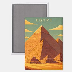 Vintage Pyramiden von Giza Ägypten Reise Magnet Re