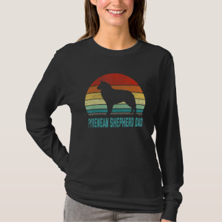 Vintage Pyrenäen-Schäferhund Vater Hund T-Shirt