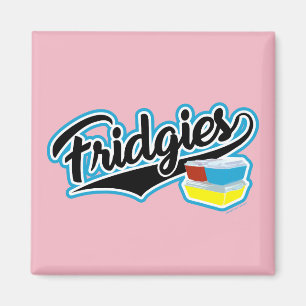Vintage Pyrex Fridgies Baseball-Schriftzug Magnet
