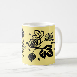 Vintage Pyrex-Muster - Gooseberry Black Tasse