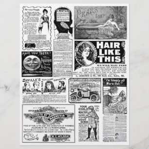 Vintage Quack Newspaper Ads (nicht KI)