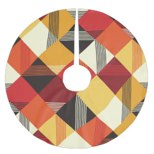Vintage Quadrate: Einfach gestrichen Nahtlos. Polyester Weihnachtsbaumdecke