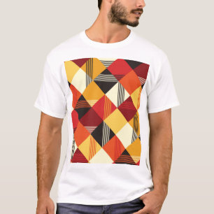 Vintage Quadrate: Einfach gestrichen Nahtlos. T-Shirt