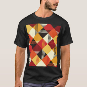Vintage Quadrate: Einfach gestrichen Nahtlos. T-Shirt