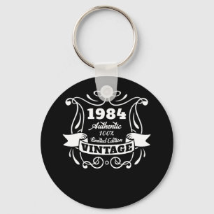 Vintage-Qualität 1984 gereift zu echter Perfektion Schlüsselanhänger